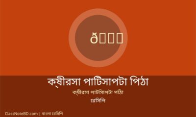 ক্ষীরসা পাটিসাপটা পিঠা রেসিপি: সহজে বানান নরম তুলতুলে পিঠা