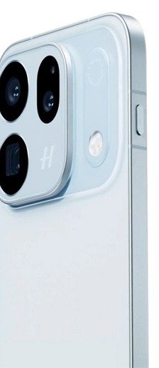 OPPO Find X10 Ice Blue রঙে — ক্যামেরা আইল্যান্ড ক্লোজ-আপ