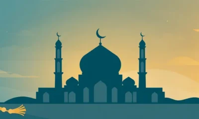 মসজিদ ও তসবিহের ইলাস্ট্রেশন