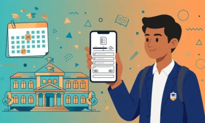 একাদশ শ্রেণি ভর্তি ২০২৬ — তৃতীয় ধাপের আবেদন ফরম মোবাইলে পূরণ করছে একজন শিক্ষার্থী