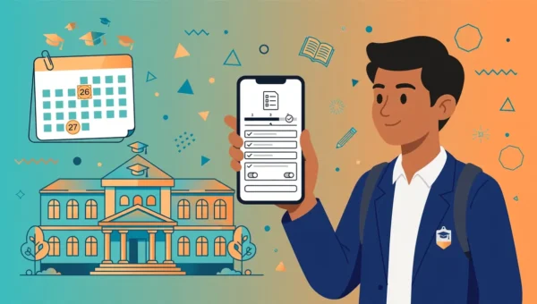 একাদশ শ্রেণি ভর্তি ২০২৬ — তৃতীয় ধাপের আবেদন ফরম মোবাইলে পূরণ করছে একজন শিক্ষার্থী