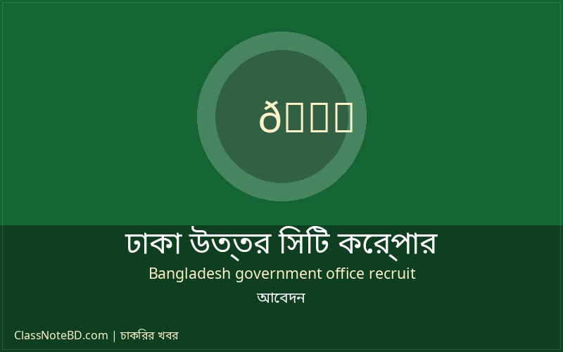 ডিএনসিসি নিয়োগ বিজ্ঞপ্তি ২০രക്ഷ আবেদন প্রক্রিয়া