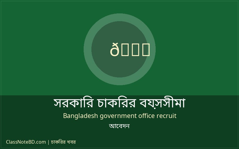 সরকারি চাকরির বয়সসীমা ও কোটা সংক্রান্ত সাধারণ তথ্য ও নিয়ম 3 সরকারি চাকরির কোটা ও বয়সসীমা নির্ধারণের সরকারি পরিপত্র