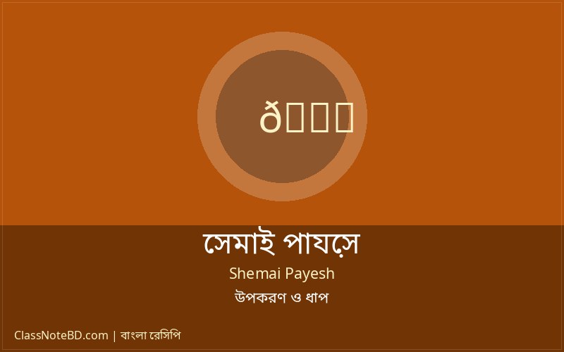 ঠান্ডা সেমাই পায়েস পরিবেশন